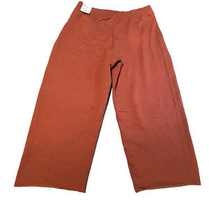 Nike Yoga Luxe Womens Loose Fit Crop Fleece Training Pants Small DA0776-670 $90